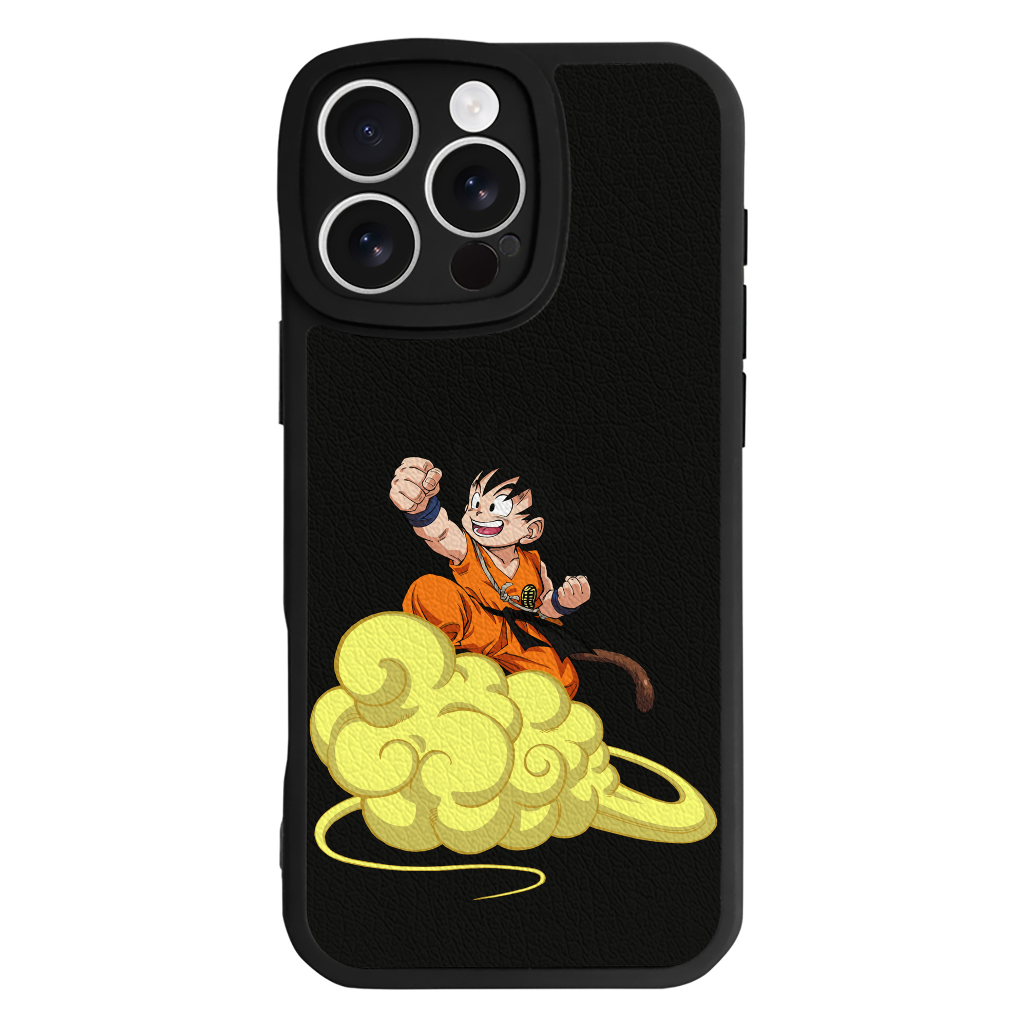 （画像用） ドラゴンボール 孫悟空（そん ごくう）Son Goku カカロット DRAGON BALL Kakarotto 【iPhone 16シリーズ対応】シリコンスマホケース（レザー調） 材質：シリコン